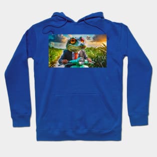 Gator Scooter Rider Hoodie